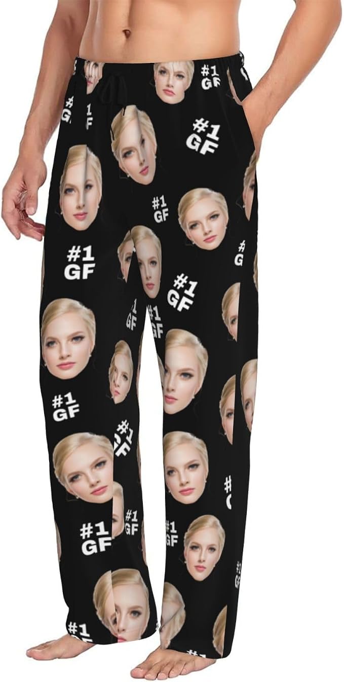 Custom Pajama Pants with Face customized PJ Pants Christmas Valentine gifts - Image 5