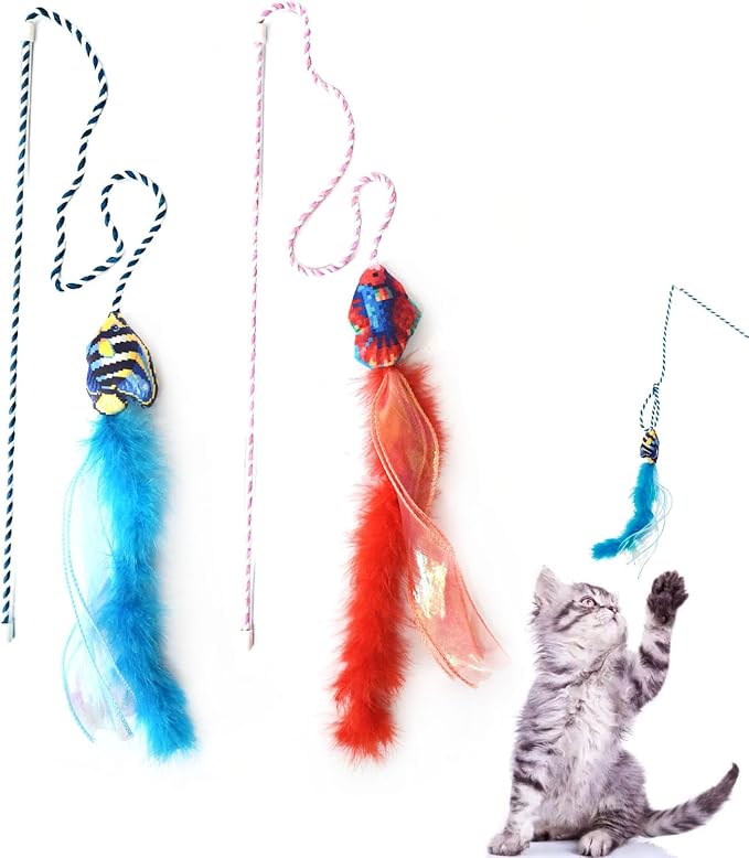 IUHKBH Cat Wand Toy, Saft Kitty Toy by IUHKBH