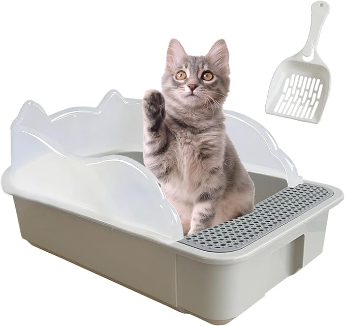 kathson Open Small Cat Litter Box by kathson