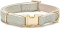 Soft Cotton Hemp Dog Collar by YUDOTE