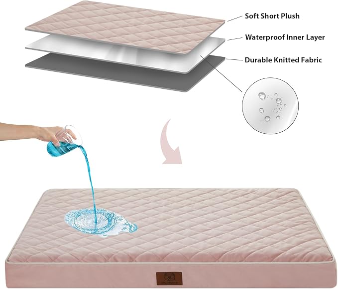 WNPETHOME Orthopedic Dog Bed Medium Size Dog, Waterproof Medium Dogs Bed - Image 6