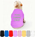 Custom Dog Clothes Shirts for Small Large Dogs Breathable Pet Shirt Customized by Plmoknijb