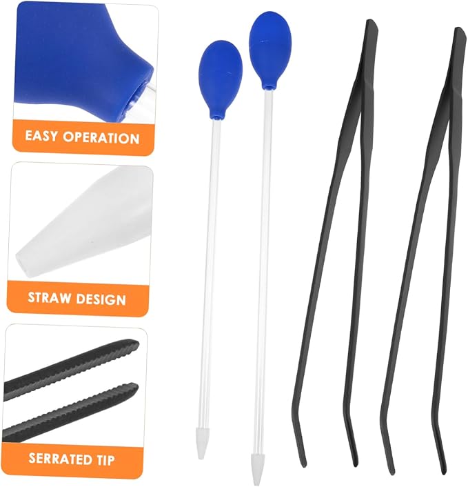 Yardwe 4pcs Aquarium Tank Cleaner Tools Set Tweezers Pipette Easy Water Change - Image 5