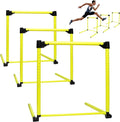 3 Pack Adjustable Height Hurdles Training Equipment, Agility Speed Jumping by Unknown