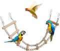 Bird Ladder Bridge, Wooden Pet Hamster Climbing & Swing Toys, Cage Accessories by Dnoifne