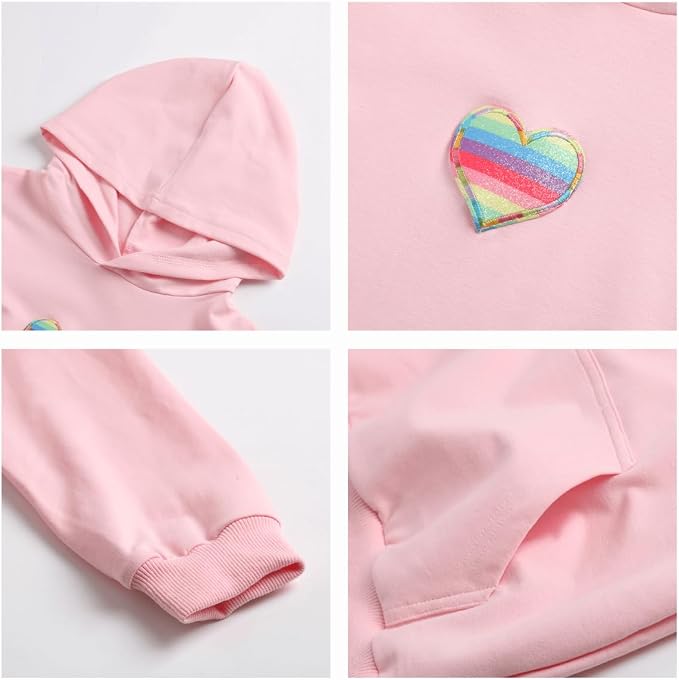 WELAKEN Sweatshirts for Girls Toddler & Kids II Little Girl's Pullover Tops - Image 4