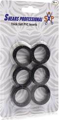 6 pcs Soft Silicone Finger Rings, Barber Hair Scissors Shears Rings Insert by ShearsProfessional