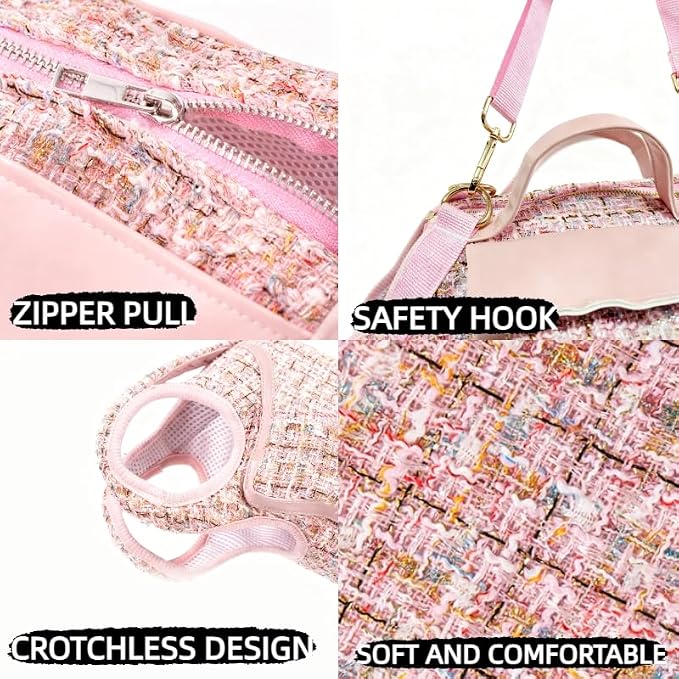 Dog Lift Harness Backpack for Small Dogs Cats, Adjustable Straps Dog Sling - Image 7