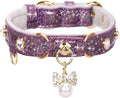 PetsHome Cat Collar, Dog Collar, PU Leather Adjustable Pet Collar by PetsHome