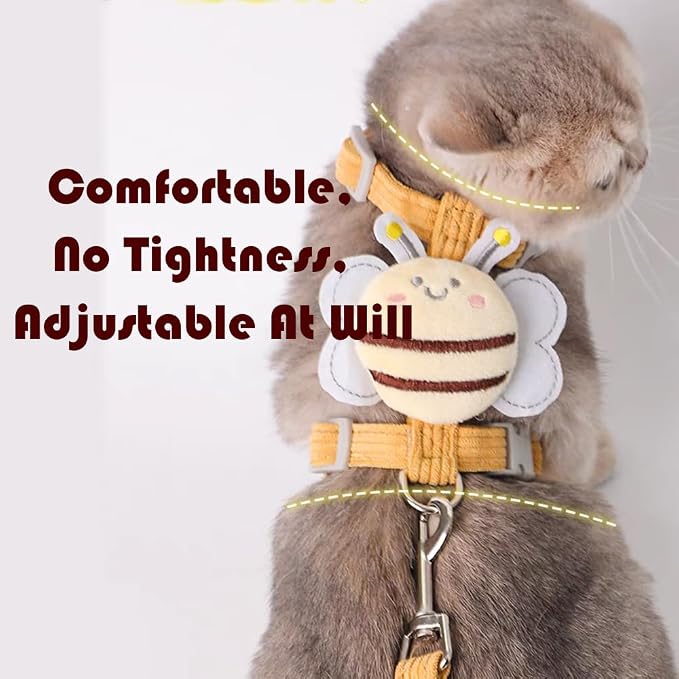 Cat Harness and Leash Set, Cat Harness Escape Proof, Rabbit Harness and Leash - Image 5