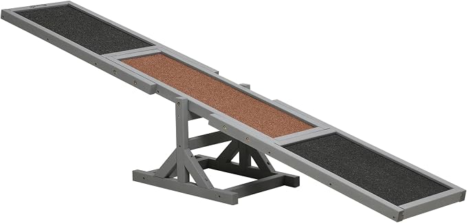 71" Dog Agility Seesaw Outdoor for Training and Exercise, Wooden Platform Dog - Image 7