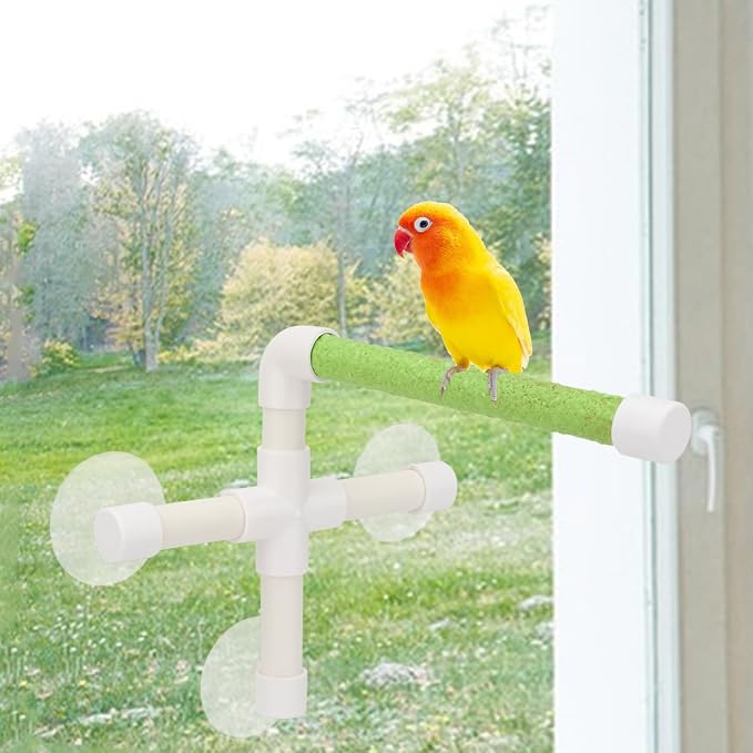Hypeety Portable Suction Cup Bird Window and Shower Perch Toy - Image 6