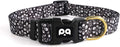 QQPETS Adjustable Soft Dog Collar: Print Flower Pink Multicolor Cute Patterns by QQPETS