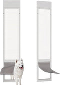 Dog Door for Sliding Glass Doors, Adjustable Height 76 1/8"-80 7/8" Aluminum by barn