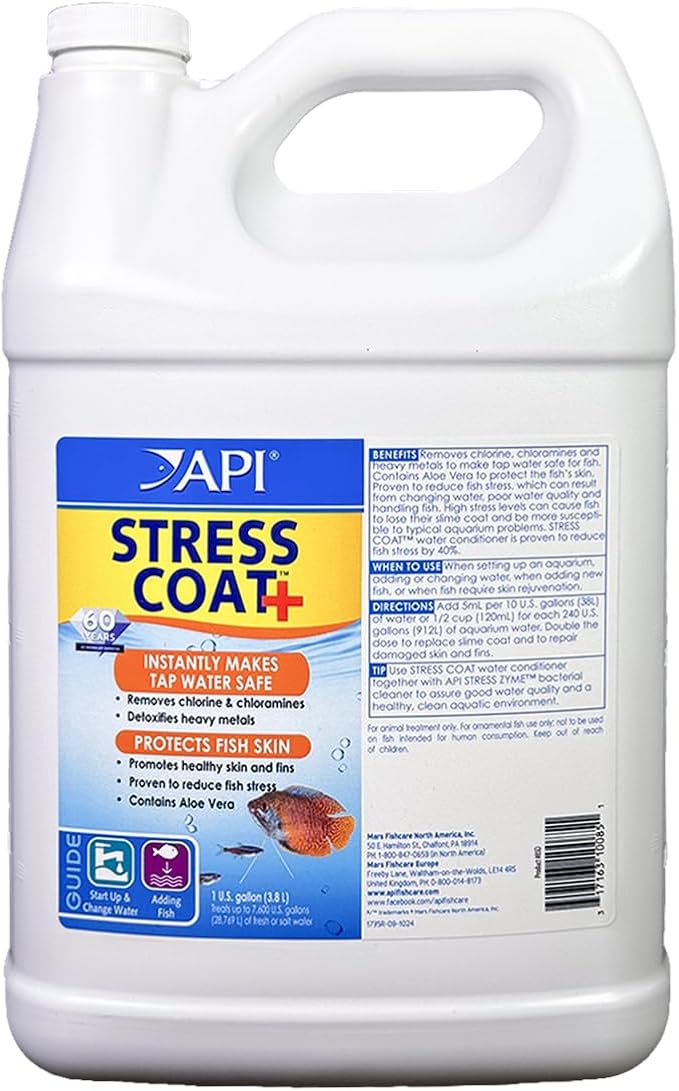 API STRESS COAT Aquarium Water Conditioner 1-Gallon Bottle, Model Number: by API