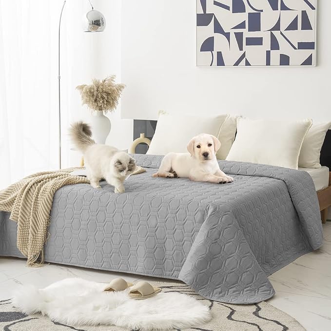 Waterproof and Non-Slip Dog Bed Cover and Pet Blanket Sofa Pet Bed Mat ，car by TcksstexFauxFurDogBedCover