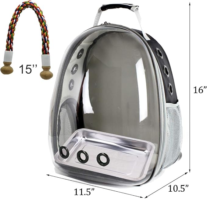 Bird Traval Carrier Cage, Vet Transport School Bag - Image 2