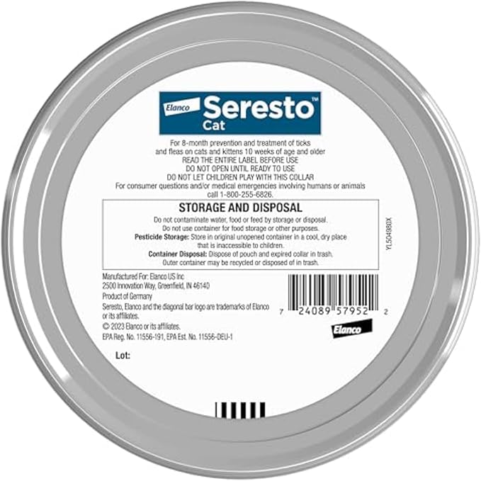 Seresto Cat Vet-Recommended Flea & Tick Treatment & Prevention Collar - Image 2