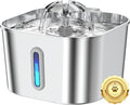 Cat Water Fountain Stainless Steel, 2.2L/74oz Cat Fountain by Vekonn