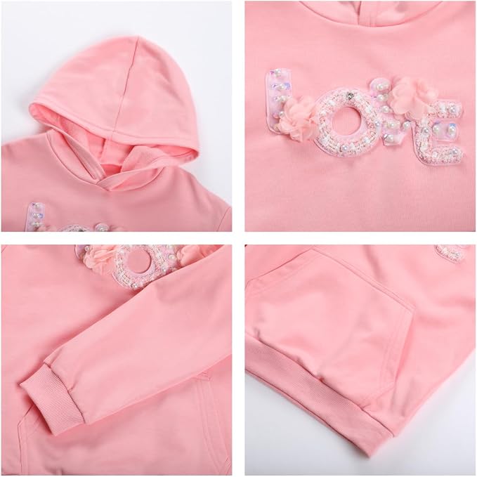 WELAKEN Sweatshirts for Girls Toddler & Kids II Little Girl's Pullover Tops - Image 3