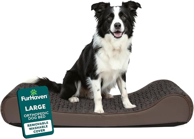 Furhaven Orthopedic Dog Bed for Large/Medium Dogs w/ Removable Washable Cover by FurHaven
