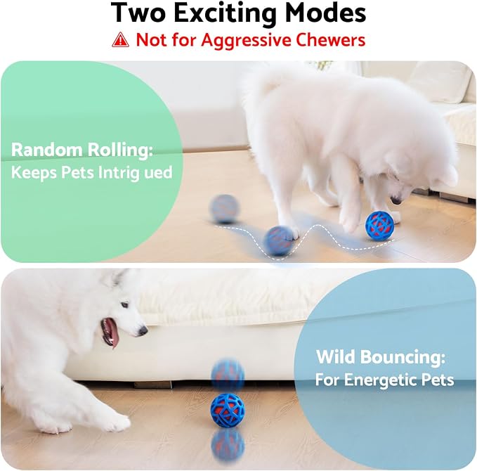 seagi Interactive Dog Toys – Durable Automatic Bouncing & Vibrating Interactive - Image 4