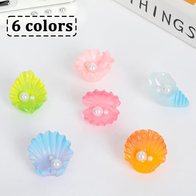 MIUPOO Glow Pearl Shell, Betta Stones, Glow in The Dark Crystal, Bonsai Decor - Image 5
