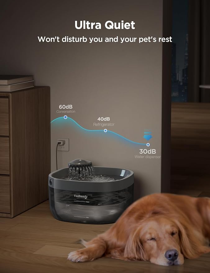 7L/1.8Gal Dog Water Fountain for Large Dog, FEELNEEDY Dog Water Bowl Dispenser - Image 8