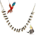 BNOSDM Wooden Bird Ladders Parrot Bridge Rope Ladder Bird Toy Pet Climbing by BNOSDM
