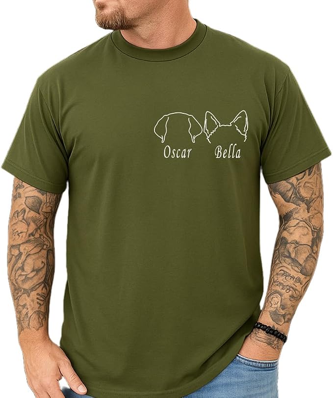 Custom Dog Mom Shirt for Women Pet Ears Sweatshirt by CustomUnique