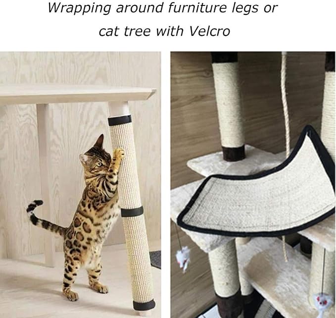 HAOZAIKEJI Cat Scratcher Mat, Heavy Duty Couch Guard, Protecting Furniture - Image 7
