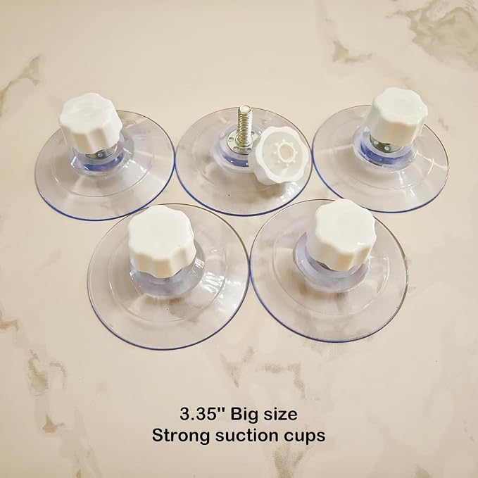 Cat Window Perch with 2 Stairs, Natural Wood, 5 Strong Suction Cups - Image 6
