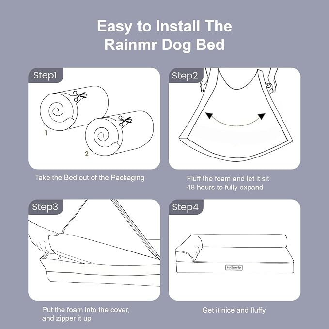 Orthopedic Dog Bed Medium Size Dog, Memory Foam Dogs Bed - Image 8