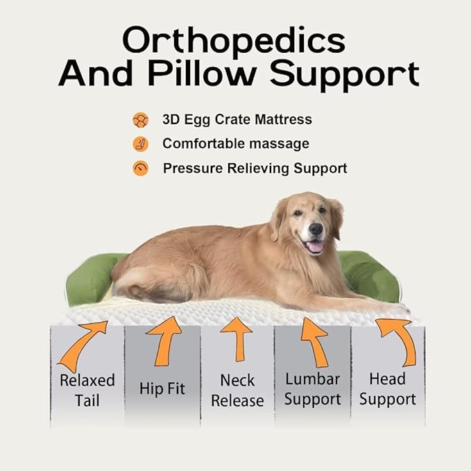Large Dog Bed Orthopedic Washable - Image 2