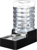 RIZZARI Stainless Steel Pet Water Feeder: 10L Gravity Leak-Proof Auto Refill by RIZZARI