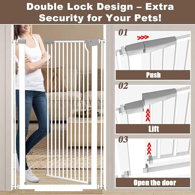 Fairy Baby 51.18" Extra Tall Pet Gate - Image 4