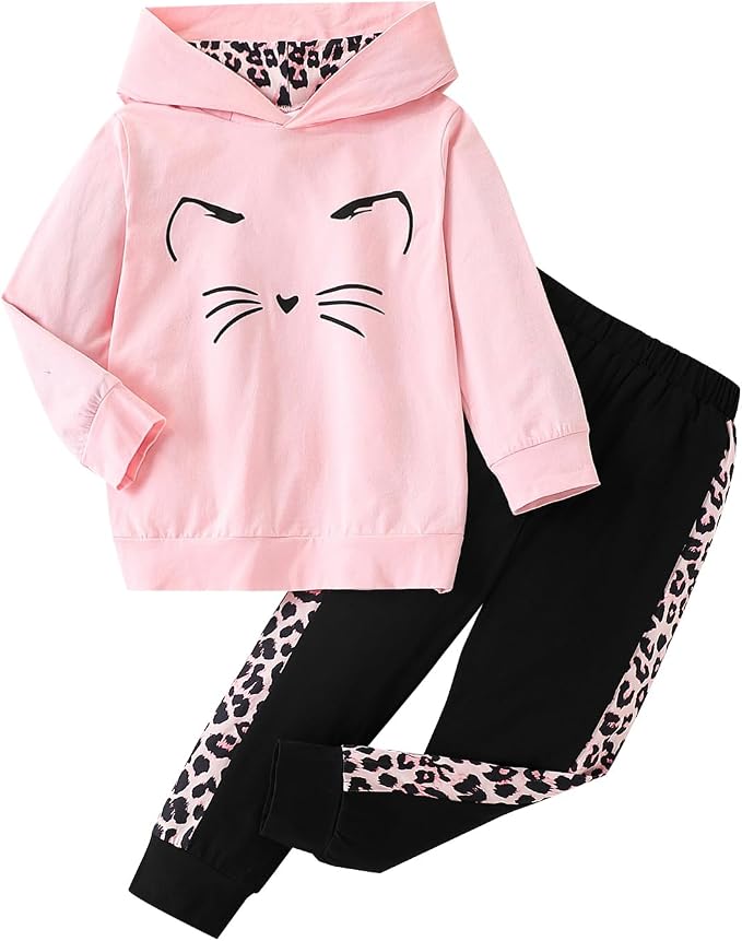 Toddler Baby Girls Clothes Long-sleeve Tie Dye Hoodie Sweatshirt Pants Hooded by Axumity
