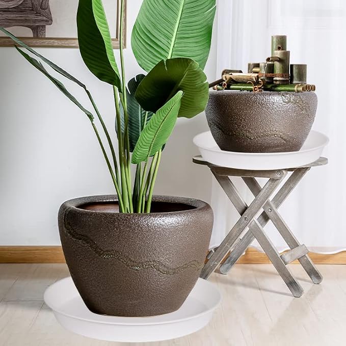 2 Pack of 20 21 inch Plant Saucer Round, Deep Plant Saucers - Image 6
