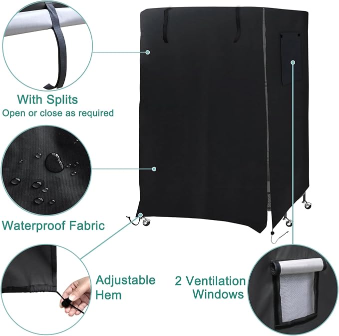 Universal Bird Cage Cover, Dark Colored Drape - Image 3