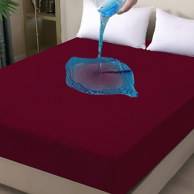 Waterproof Mattress Protector King, Fitted Sheet Style Breathable Mattress Cover - Image 8