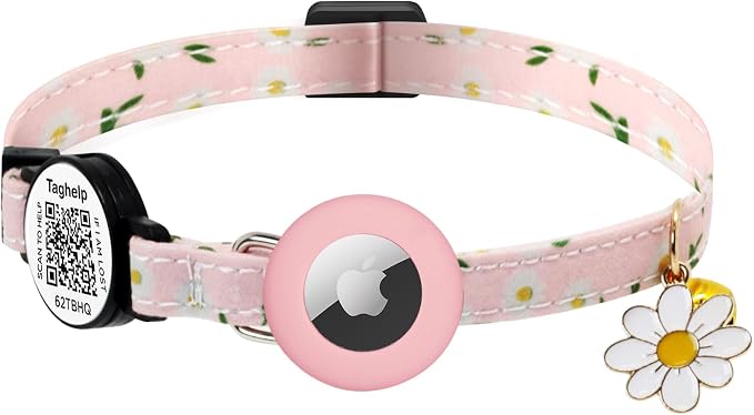 QR Code + Airtag Cat Collar, 2-in-1 Breakaway Safety Collar - Image 9