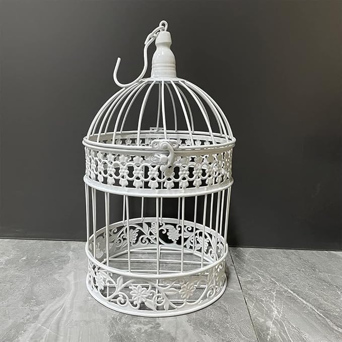 Round Birdcages Vintage Decorative Iron Bird cage Wedding Decor Flower cage by SmileDiary
