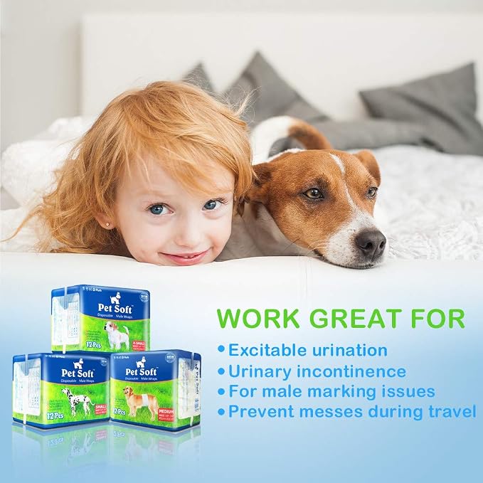 Pet Soft Disposable Male Dog Wraps - Image 5
