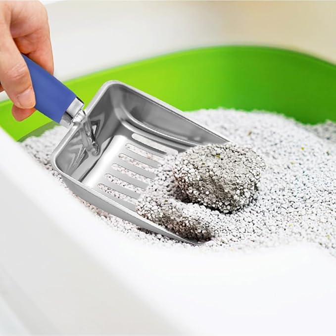 Cat Litter Scoop -Stainless Steel Metal Cat Litter Scoop-Sturdy Mesh Scooper - Image 7