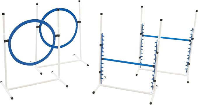 Better Sporting Dogs 4 Pack Adjustable Dog Agility Jumps w/Safety-Focused by BetterSportingDogs