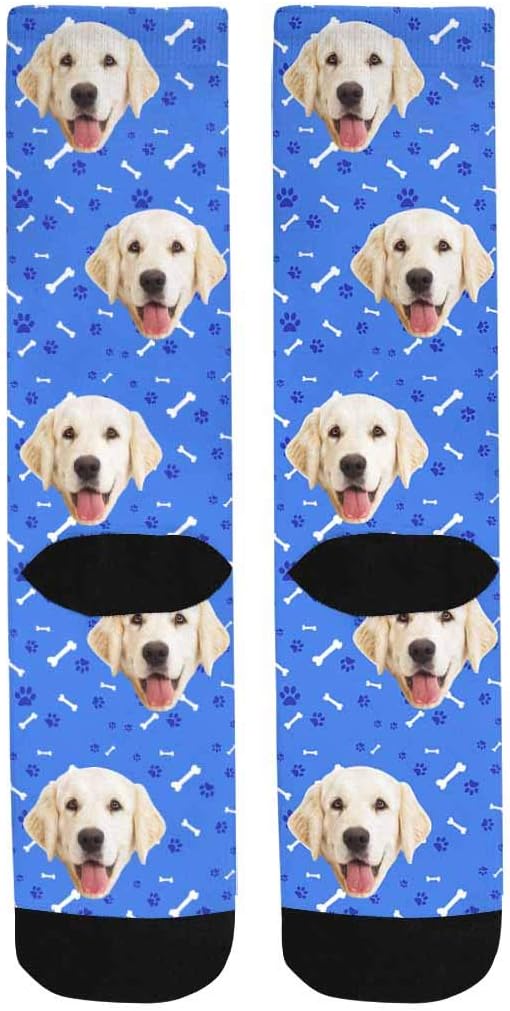MyPupSocks Custom Personalized Photo Pet Face Socks, Cat and Dog Tracks Paws - Image 6
