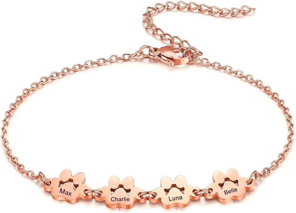 MeMeDIY Personalized Paw Print Bracelet by MeMeDIY