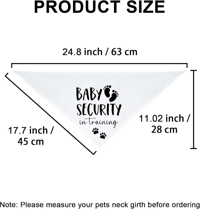 Baby Security in Training Dog Bandana Pet Scarf Pregnancy Announcement Dog - Image 3