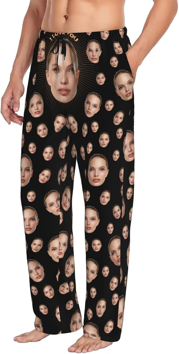 Custom Pajama Pants with Face customized PJ Pants Christmas Valentine gifts - Image 5