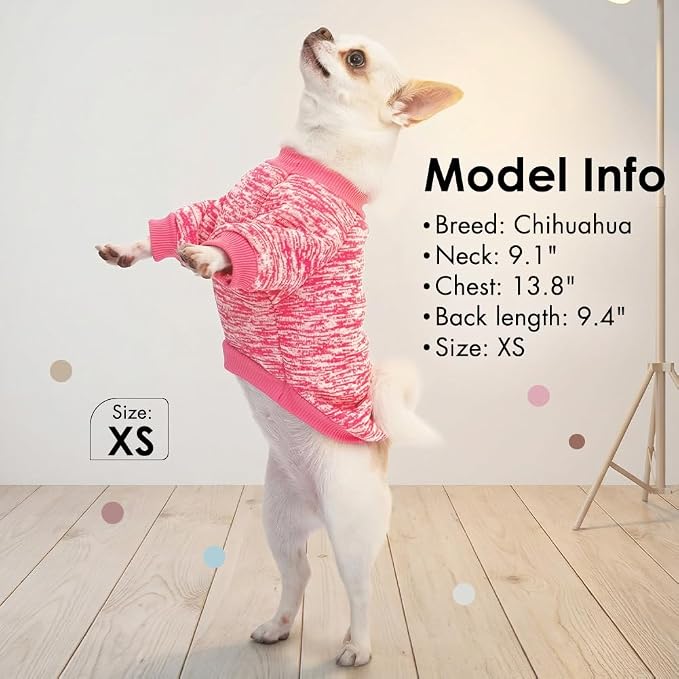 1 Pc Dog Sweaters for Small Dogs Girl Boy Winter Fleece Clothes Warm Soft Dog - Image 3
